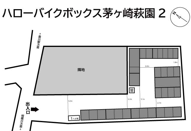 ハローバイクボックス茅ヶ崎萩園2の物件画像