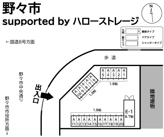 ◆トランクルーム野々市 supported by ハロー ストレージの物件画像