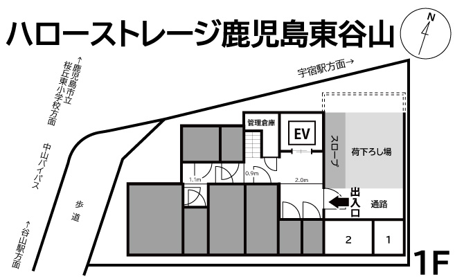 ハローストレージ鹿児島東谷山（屋外型）の物件画像